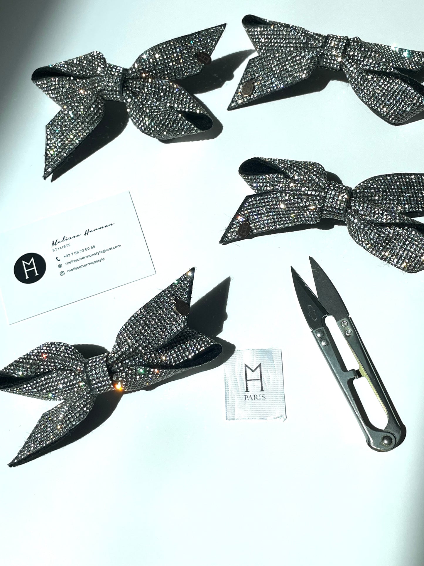 Barrette nœud à Paillets